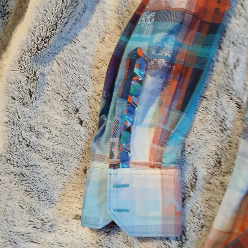 Robert Graham Sint Maarten Men's  Long Sleeve  Button Down SZ L EUC - Picture 5 of 11